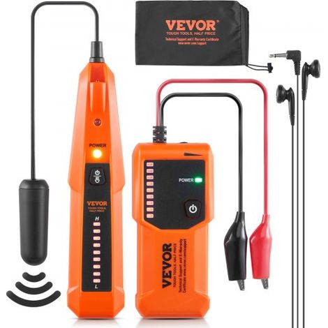 Netzwerk Kabel Tester, max. 0,9 m Erkennungstiefe, Kabelsucher Kabelbruchdetektor mit Kopfhörer, max. 304,8 m Erkennungslänge, Kabel Testgerät für Haustierzäune, Sprinklerventilbewässerung (1/5)