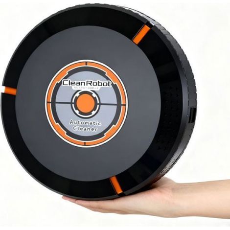 Aspirateur Automatique - 23 x 23 x 7 cm - Batterie Rechargeable 60 Min Autonomie - Facile à Démonter et Lavable - Pour Appartement et Maison - 1 Pièce (1/5)