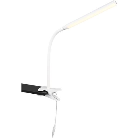 Lampada da scrivania moderna a clip touch LED 5W bianca RL (1/5)