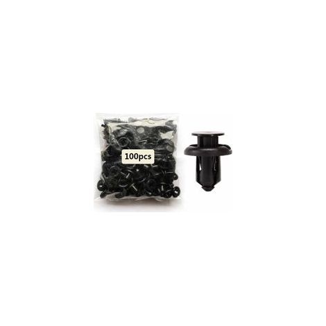 Confezione da 100 clip/rivetti di fissaggio paraurti in nylon da 10 mm – Compatibili con Honda e Acura, kit di bulloni di espansione – Crezuo