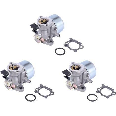 3X Carburateur Carb avec Joint Torique pour Remplacement de Moteur Briggs et Stratton Quantum 498965 (1/2)