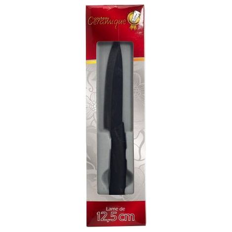 Keramikmesser 12,5 cm - KitchenPro - Spiegelklinge - Außergewöhnliche Schärfe, rostet nicht, spülmaschinengeeignet (1/3)
