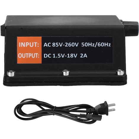 Alimentation pour tatouage avec écran LCD, batterie antidérapante pour machine à tatouer (85V-260V, prise US) (1/5)
