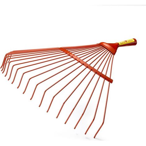 Outils Wolf – Balai à feuilles 50 cm – Longueur 490 mm – Dents flexibles pour adaptation au sol – Assemblage sans vis (1/3)