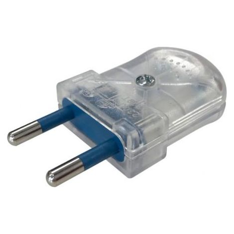 Fiche électrique plate transparente mâle - 250Vac, 10A, IP20 Trouvez la connectique électrique idéale (1/2)