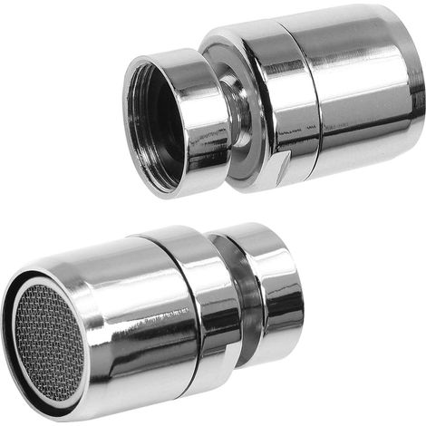 Lot de 2 Aérateur Robinet Filetage Femelle 18mm Cuivre Plaqué Anti-éclaboussures Cuisine Salle De Bain