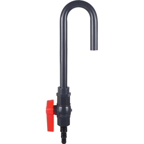 Remplisseur d'eau d'aquarium en PVC, Tube de Remplissage Automatique, Changeur d'eau d'aquarium Suspendu, Contrôleur Automatique de Niveau, avec Interrupteur de Débit pour Tuyau de 1/2", 5/8", 3/4"