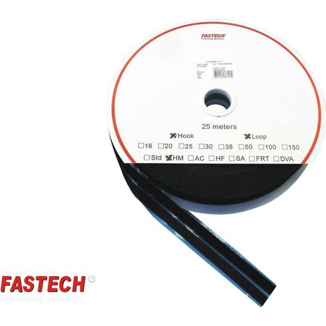 FASTECH® T0401099990325 Bande auto-agrippante hotmelt à coller partie velours et partie agrippante (L x l) 25000 mm x 1 (1/2)