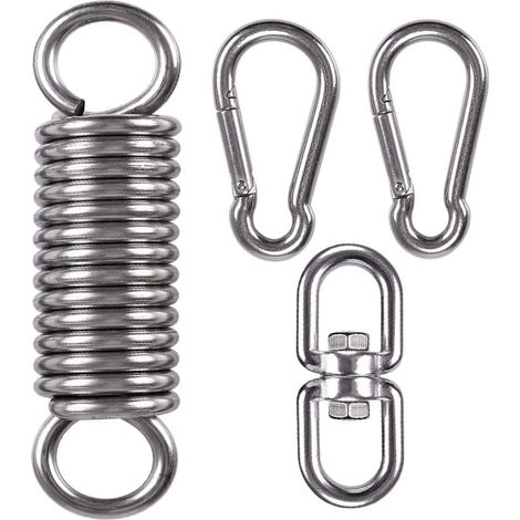 Hamac, kit de suspension, crochet de suspension pivotant, compatible avec sacs de frappe, hamac, fauteuil à bascule, balancelle de porche, 227 kg, type A (1/5)