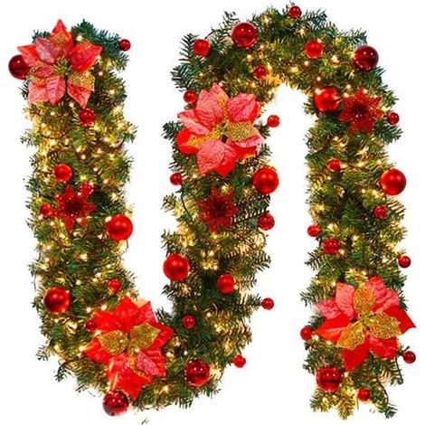 Künstliche Weihnachtsbaum-Lichterkette - LED - 2,7 m (1/4)
