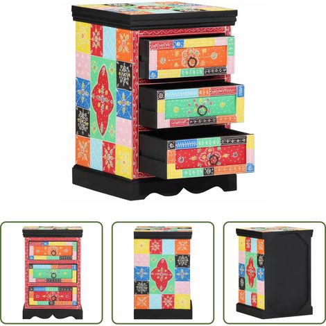 Holzschrank -  Schubladenschrank Mehrfarbig 40 x 40 x 60 cm Massivholz Mango (1/5)
