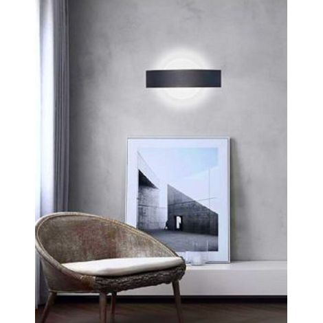 Trade Shop - MODERNE SCHWARZE LED-WANDLAMPE 8 W DOPPELTE LICHTAUSTRITTLEISTUNG 6500K 3000K 4000K E17 -