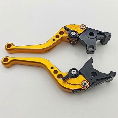 Alliage d'aluminium fabriqué pour les motos Yamaha YZF750R : freins, klaxons, leviers d'embrayage et leviers modifiés (Golden 2) (1/5)