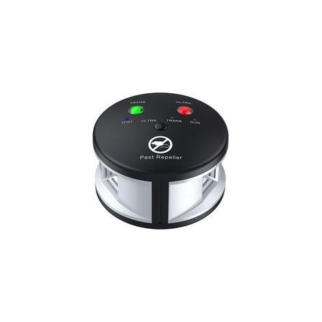 Repellente per topi a ultrasuoni, repellente elettronico per topi, ratti, scoiattoli e roditori, repellente a 360 gradi, controlli multipli, repellente a onde di pressione 3 in 1 per uso interno - Cre