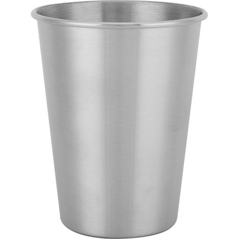 Gobelet isotherme en acier inoxydable de 350 ml pour le camping, les pique-niques, le thé, l'eau, les jus de fruits et la bière, pour enfants et adultes. (1/4)