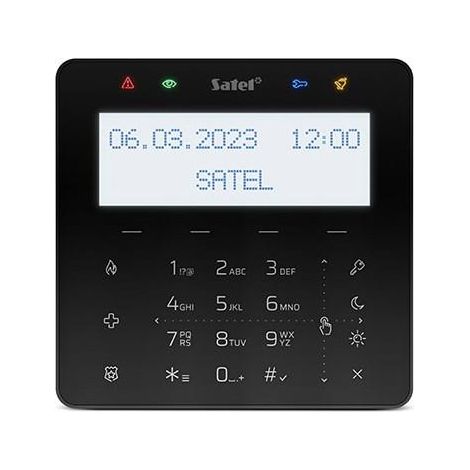 Satel INT-KSG2R-B Tastenfeld schwarz für Hausautomation (1/3)