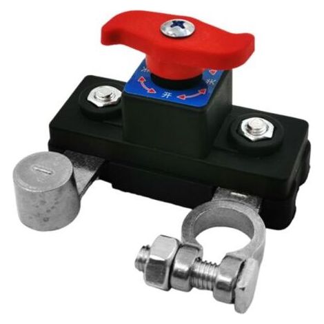 Coupe Circuit Batterie, Interrupteur À Lame Disjoncteur De Batterie, Contrôle De Déconnexion De Batteries De Voiture, Disjoncteur Batteries 12V 24V (1/5)