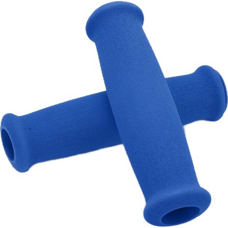 Poignées de Vélo en Mousse Antidérapantes Bleues pour VTT et Vélo de Route - 2 Pièces