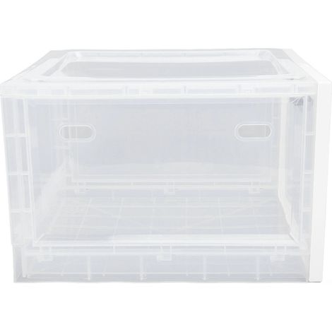 Coffre-fort frigo en plastique, multifonction, nourriture, blanc et transparent, maison, placard, décoration (1/5)