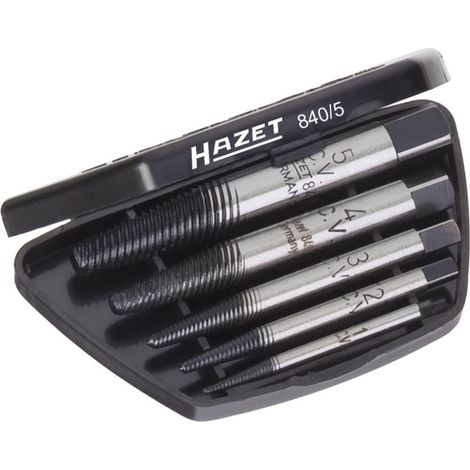 Hazet 840/8 Juego de extractores de tornillos negro M3 a M45