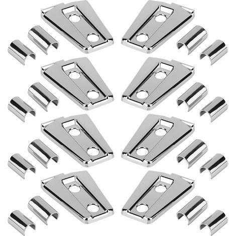 Protecteurs de charnières de porte Jeep Wrangler JK 2007-2017 ABS argentés en 24 pièces. (1/4)