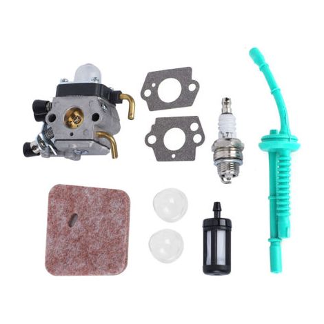 Carburetor assembly and fuel/air filter for STIHL lawnmower models FS45 FS55 FS85s KM55 ---BIEMMEDUE (1/5)