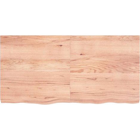 Maison Exclusive - Piano Tavolo Marrone 120x60x(2-6) cm Massello Rovere Trattato