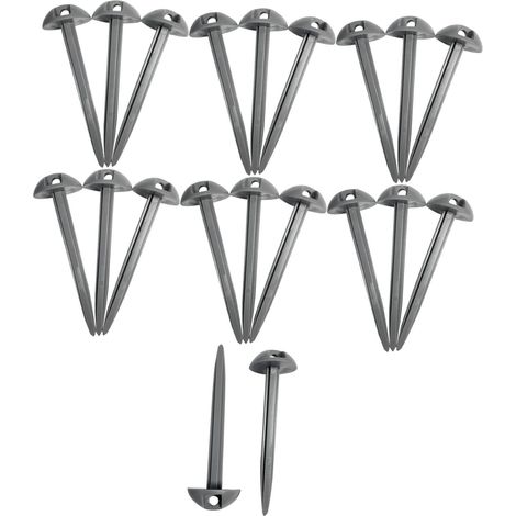 20x Piquets de Tente, 9.5cm Sardines Camping avec Trous,Piquets de Fixation Sol, Tentes Clous Bâche Piquets, pour L’ancrage des Tentes Et L'extérieur, Le Jardinage,Plage Jardin (1/5)
