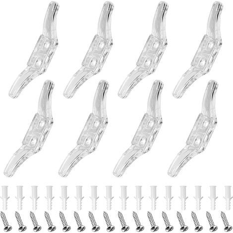 8 Pièces Taquets de Cordon pour Stores avec, Taquets Stores en Plastique, Taquet de Sécurité pour Cordon Aveugle, Taquet de Cordon de Sécurité en Plastique pour Enfants, pour Cordon (1/5)