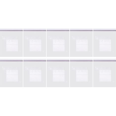 Sachets de congélation grande capacité, double zip facile à ouvrir et fermer, réutilisables et épaissis pour sandwichs et snacks (1/5)