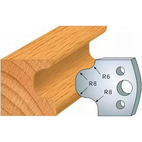 Leman - Jeu de 2 fers profilés acier Ht.40 mm N°056