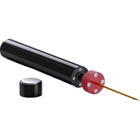 Décapsuleur, décapsuleur pour vin rouge, décapsuleur portable, 14 x 2,1 cm (noir et rouge) (1/5)