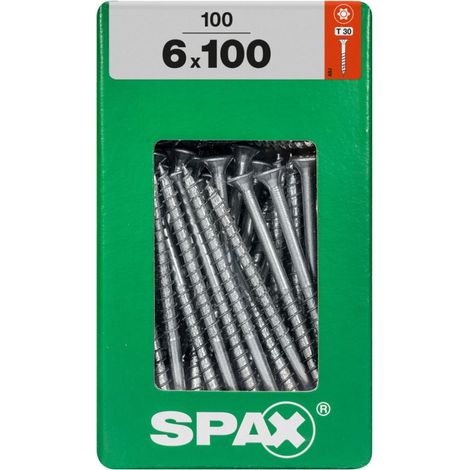 Spax Universalschrauben 6.0 x 100 mm TX 30 - 100 Stk. Holzschrauben