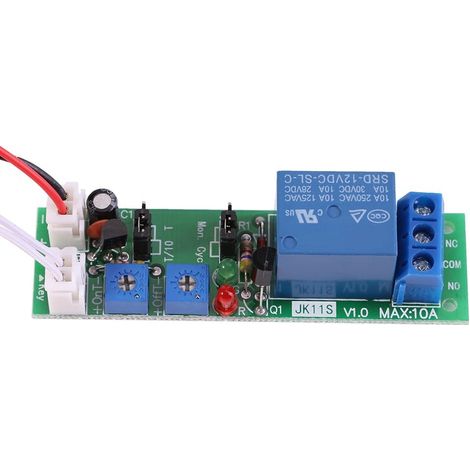 Module de minuterie, DC 5 V 12 V Module de retard On-Off à Cycle Infini, Relais Interrupteur Module Double Réglable (12 V 0-120 min) (1/5)