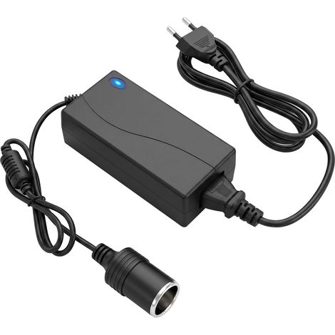 Adaptateur Allume Cigare Secteur Convertisseur 220V vers 12V 5A 60W  220V 12V Transformateur AC/DC Chargeur Secteur pour Glaciere Electrique, Gonfleur, Pneu, Aspirateur, Réfrigérateur (1/5)
