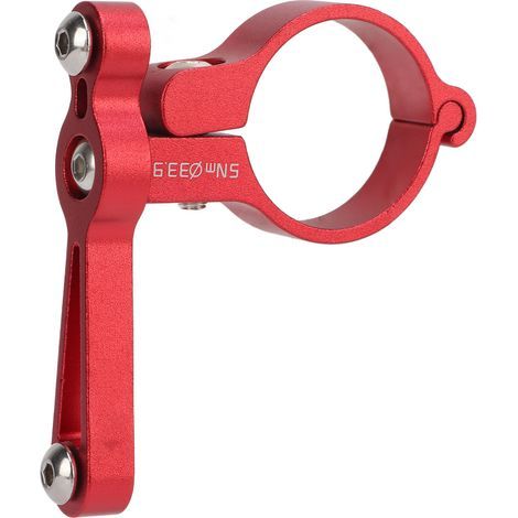 Verstellbare Fahrradflaschenhalterung, 33,9 mm Aluminiumlegierungsbasis, für Mountainbikes, rot (1/5)