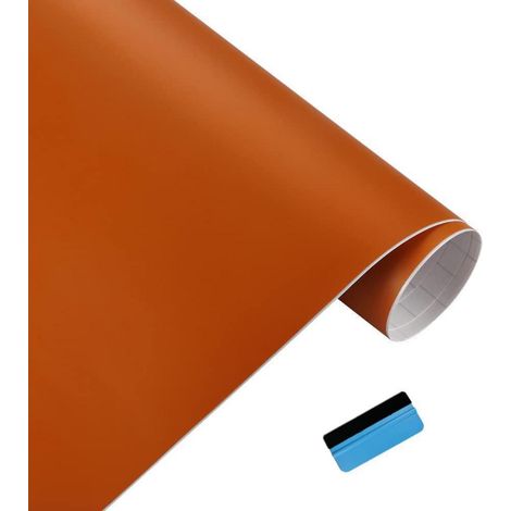 Matte Vinylfolie für Auto & Motorrad, blasenfrei, orange 50x150cm (1/5)