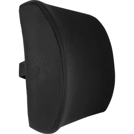 Coussin De Soutien Lombaire - Maille Respirante - Fixation Par Sangles Ajustables - Pour Siège De Bureau Ou Voiture - 1 Pièce (1/5)