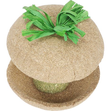 Gamelle pour hamster en trognon de pomme, paille de fléole des prés et cordelette, jouet à mâcher naturel et amusant pour hamster nain et rat doré. Jouet à mâcher amusant en cordelette de paille de fl (1/5)