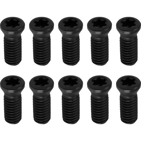 Torx-Schrauben M3x8 mm – 10er-Pack – Schwarzer Kohlenstoffstahl T10 – Festigkeitsklasse 12.9 – CNC-Hartmetall-Einsatz (1/5)