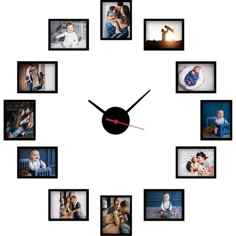 Reloj de pared, reloj decorativo, sala de estar. Clock Multicolor (1/3)