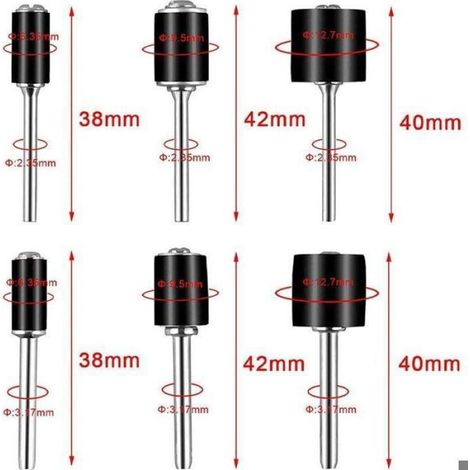 252 Pièces Tambour De Ponçage avec Boîte Gratuite,Comprenant 240 Pièces Bandes de Ponçage et 12 Pièces Tambour Mandrin pour (1/2)