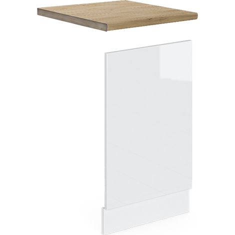 Pannello frontale R-Line, Bianco lucido, 45 cm , PL Rovere, Vicco