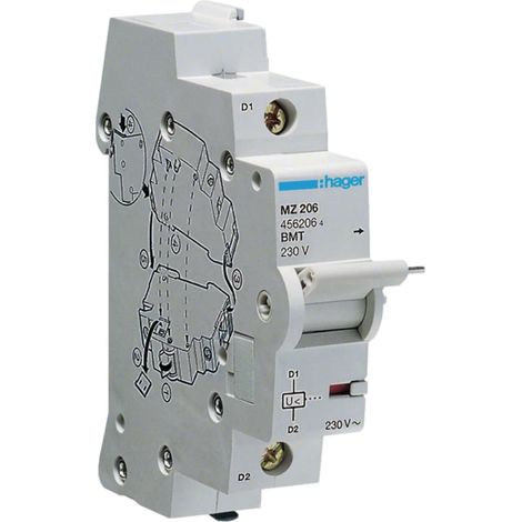 MZ206 Hager Bobine à manque de tension 230V AC - Bobine MN Hager