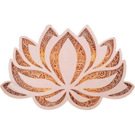 Applique murale en bois à motif mandala avec variateur pour la relaxation 24W (1/5)