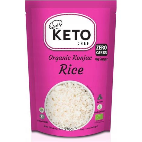 Fideos Konjac para wok shirataki Orgánico 270 g Keto Chef Inodoro (1/2)