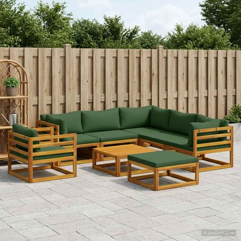 vidaXL Sofa Set 8 pcs Natural Solid Acacia Wood (1/5)