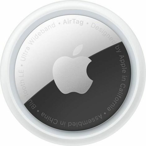 Apple AirTag Item Finder Plata, Blanco (1/2)
