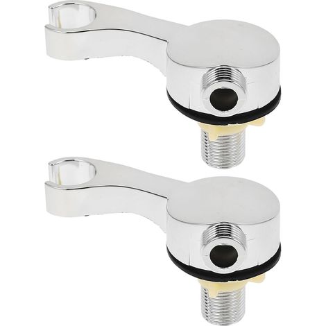 2 supports de douchette pour bac à shampoing - Support de robinetterie pour lit de shampoing avec adaptateur de tuyau - Accessoires pour pommeau de douche de station de lavage de cheveux en salon (Dro (1/5)