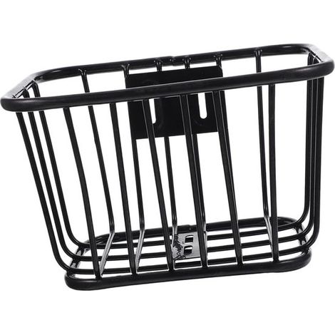 Cesta para bicicleta infantil - Cesta para bicicleta infantil - Artículos de transporte - Diseño con manillar desmontable - 25x18x15cm - Negra (1/5)